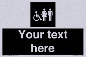 Custom information: black panel disabled female and male